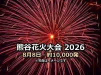 熊谷花火大会2026 8月8日・約10,000発の文字入りアイキャッチ