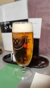 川越いちのや本店で注文したマスターズドリームのグラスビール