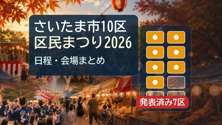 さいたま市10区 / 区民まつり2026の記事アイキャッチ
