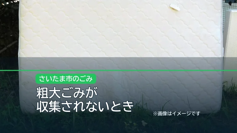 粗大ごみが / 収集されないときの記事アイキャッチ