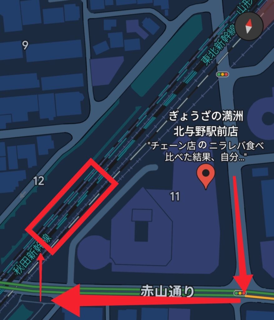 ぎょうざの満州北与野駅前店駐車場MAP